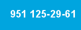 951 125-29-61 951 125-29-61